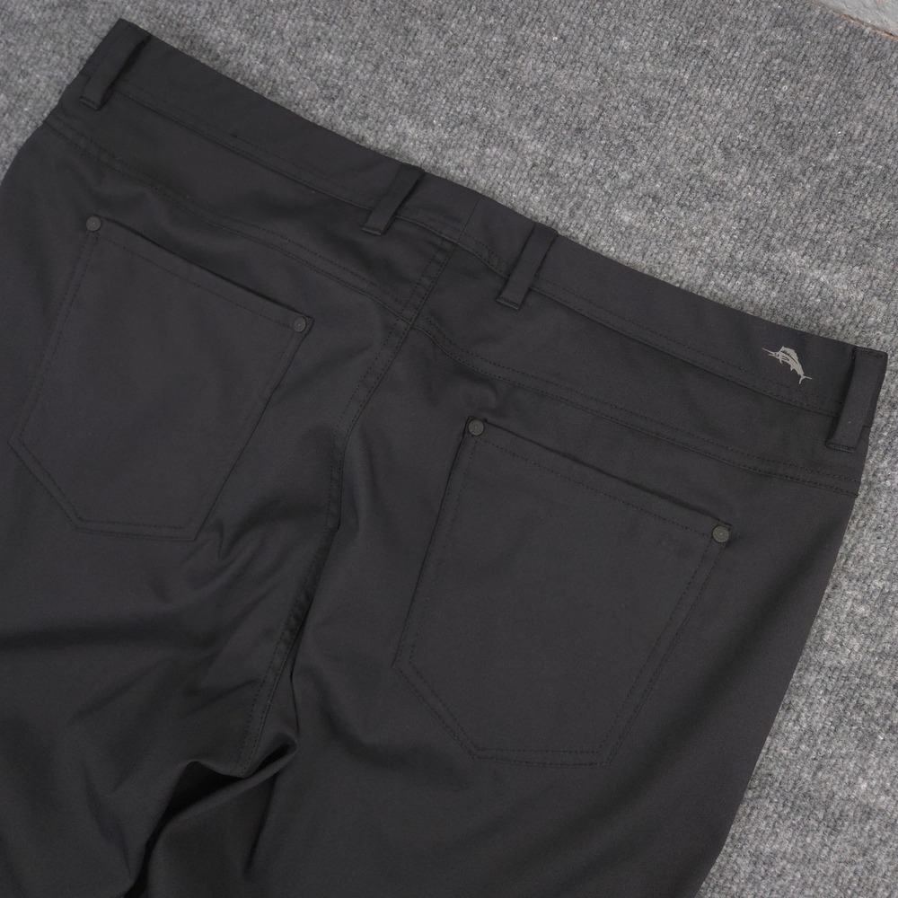 Tommy Bahama Tropic Line Performance Pants Mens *40X33* Black Golf Preppy Casual - Picture 4 of 9